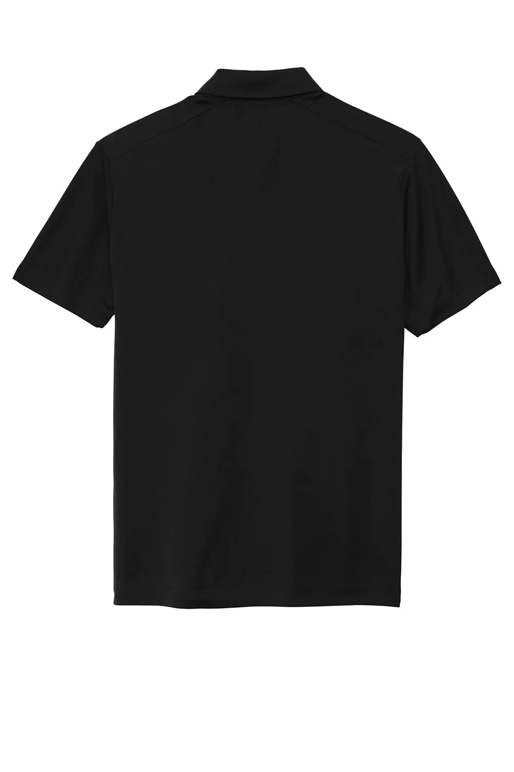 Sport-Tek Mens Moisture Wicking Short Sleeve Polo Shirt - Black