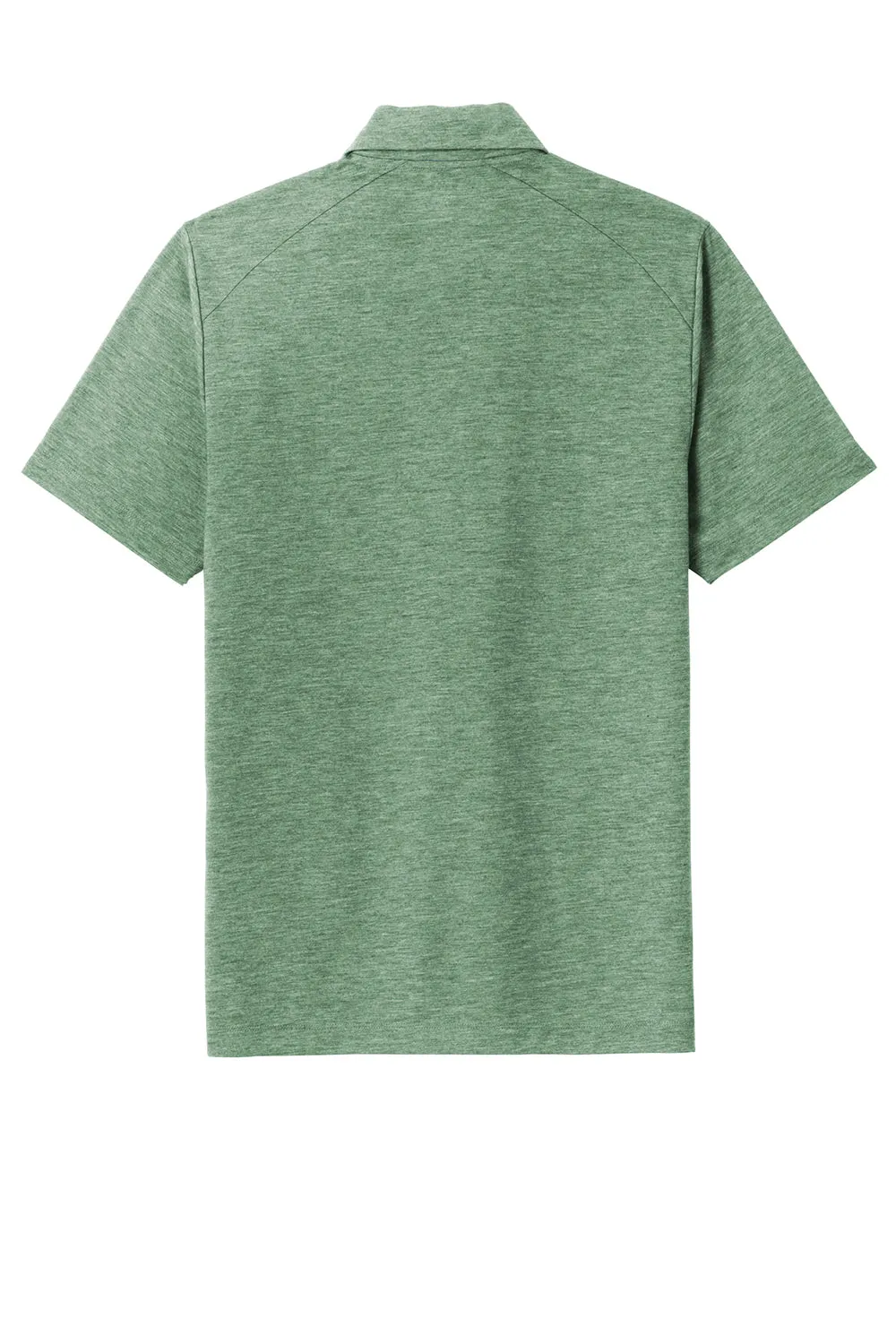 Sport-Tek Mens Moisture Wicking Short Sleeve Polo Shirt - Heather Forest Green