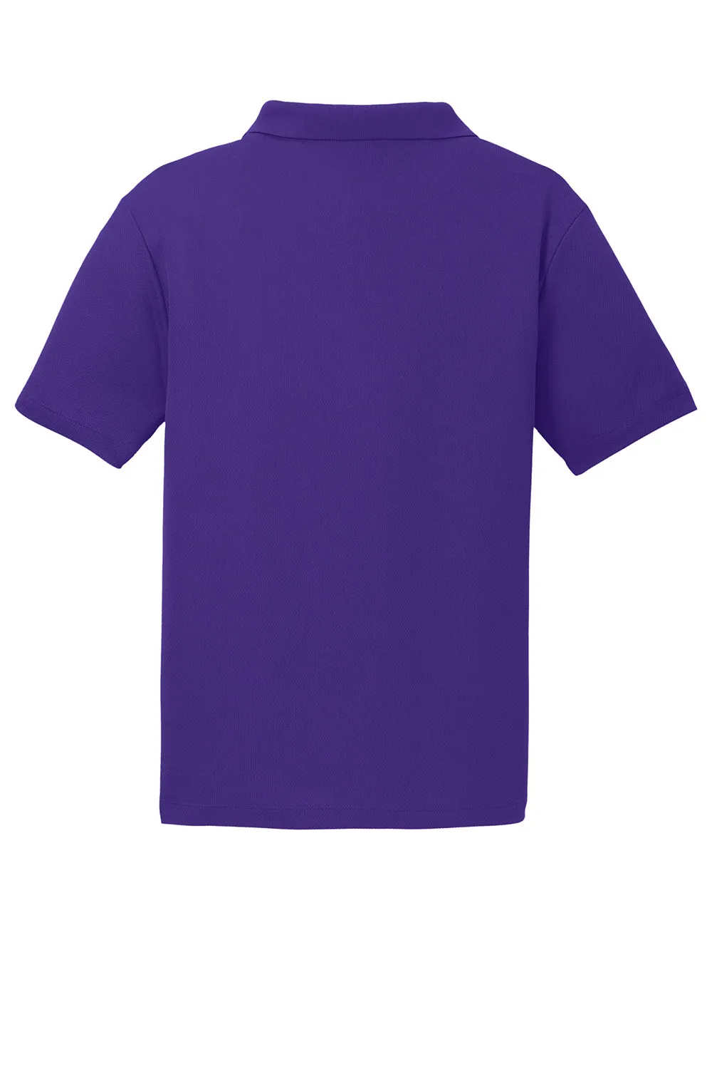 Sport-Tek Mens RacerMesh Moisture Wicking Short Sleeve Polo Shirt - Purple