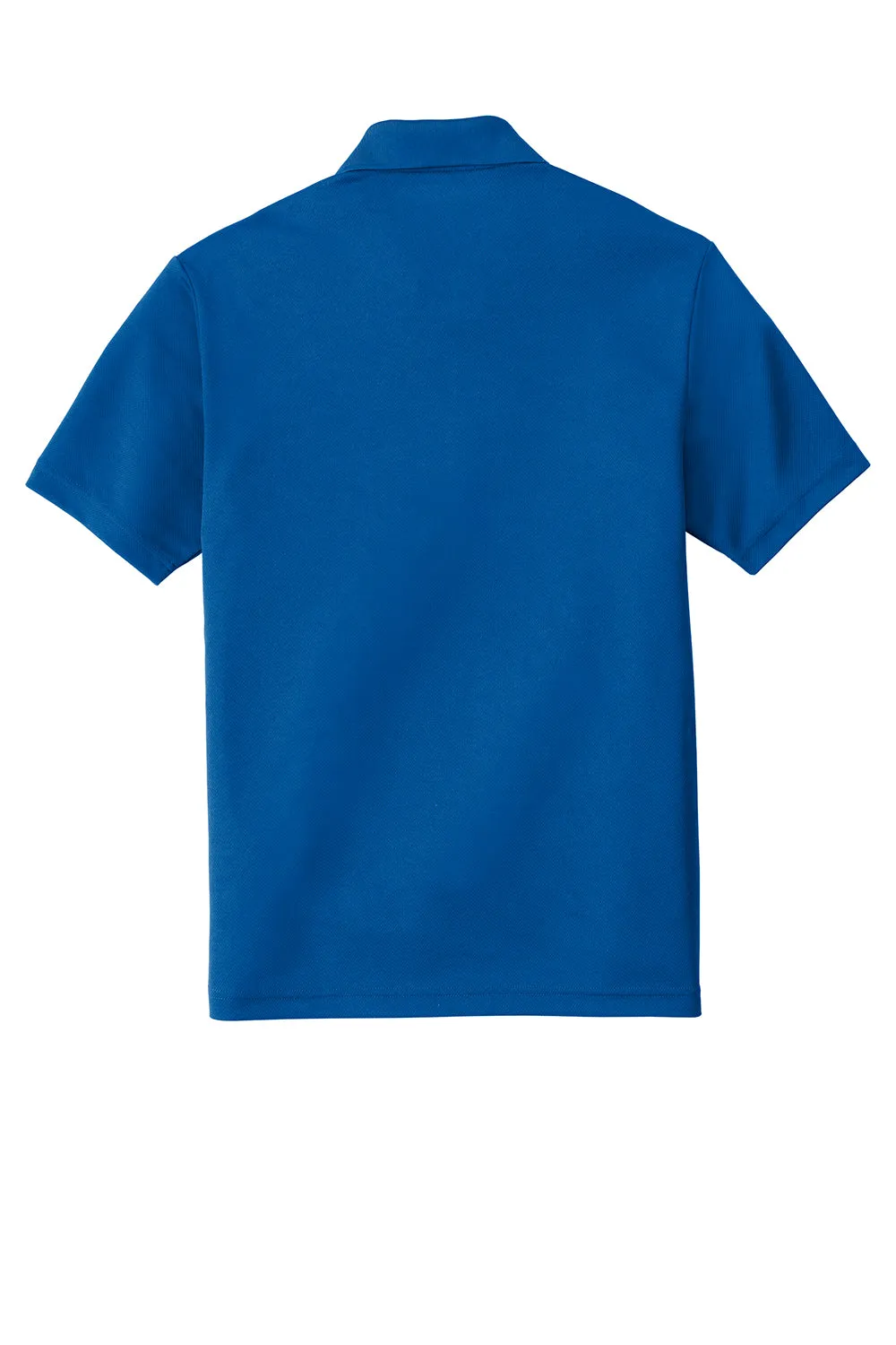 Sport-Tek Mens RacerMesh Moisture Wicking Short Sleeve Polo Shirt w/ Pocket - True Royal Blue