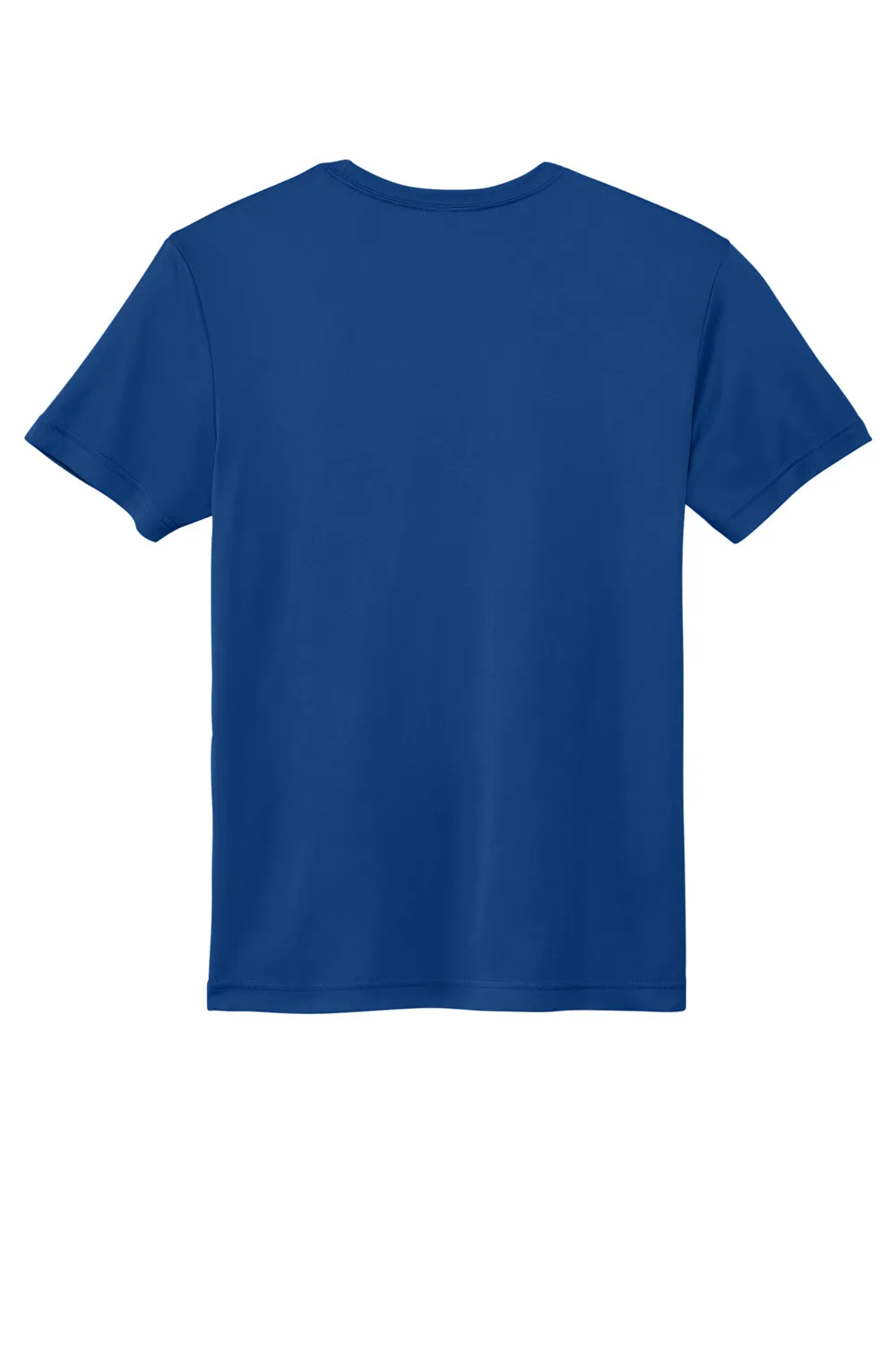Sport-Tek Mens Re-Compete Moisture Wicking Short Sleeve Crewneck T-Shirt - True Royal Blue