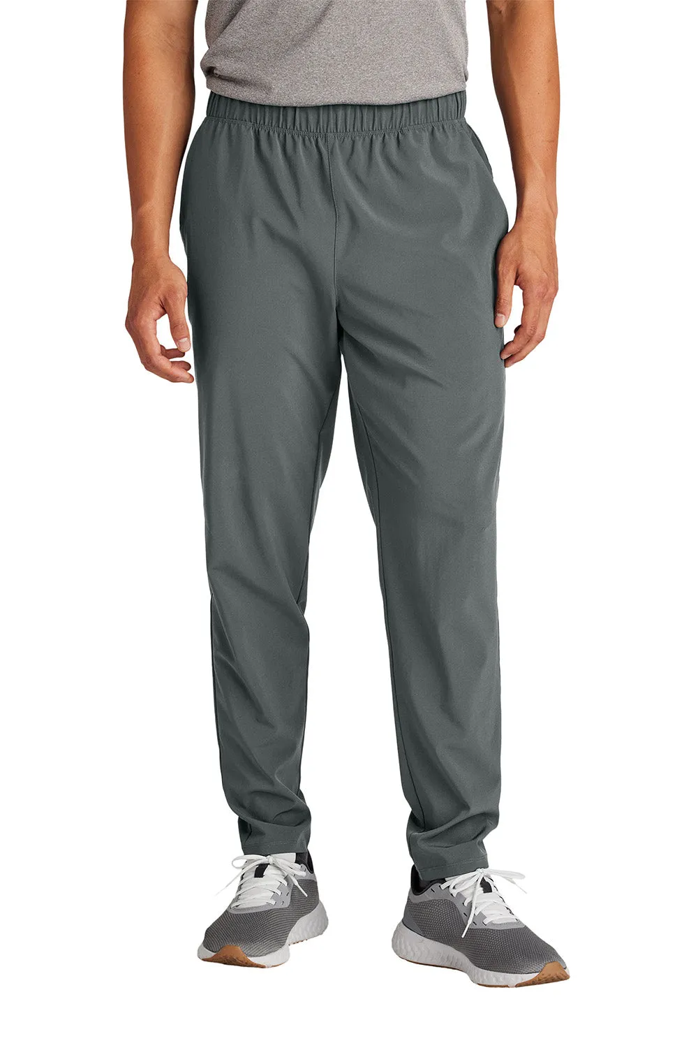 Sport-Tek Mens Repeat Moisture Wicking Pants w/ Pockets - Iron Grey