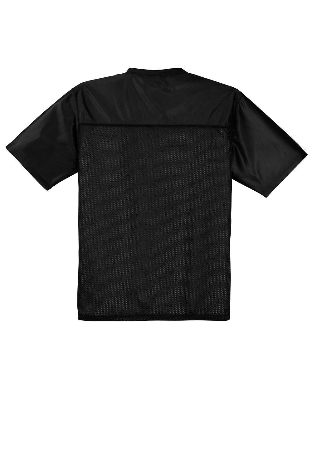 Sport-Tek Mens Short Sleeve V-Neck T-Shirt - Black