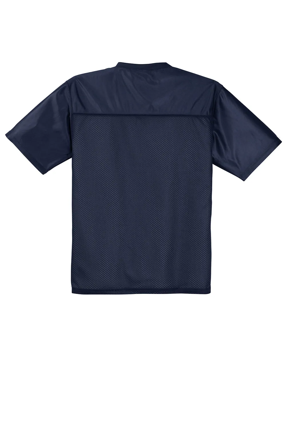 Sport-Tek Mens Short Sleeve V-Neck T-Shirt - True Navy Blue