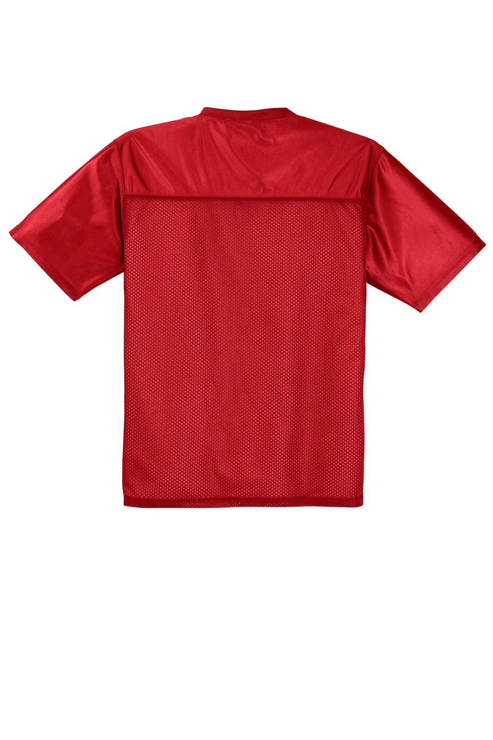 Sport-Tek Mens Short Sleeve V-Neck T-Shirt - True Red