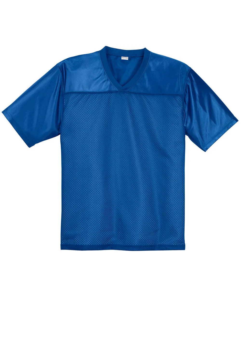 Sport-Tek Mens Short Sleeve V-Neck T-Shirt - True Royal Blue