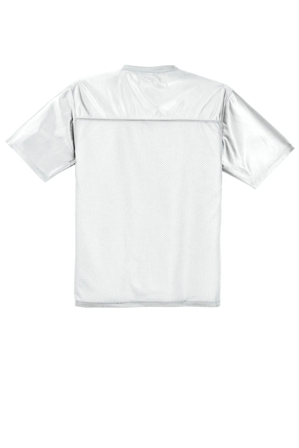 Sport-Tek Mens Short Sleeve V-Neck T-Shirt - White