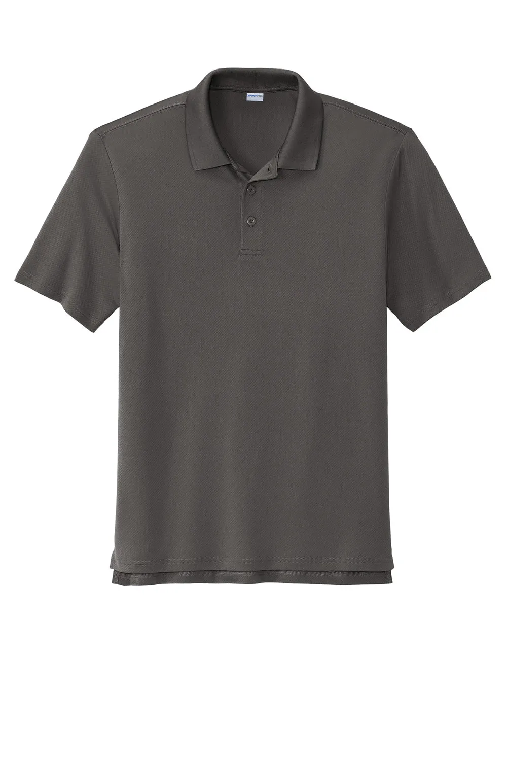 Sport-Tek Mens Sideline Moisture Wicking Short Sleeve Polo Shirt - Graphite Grey