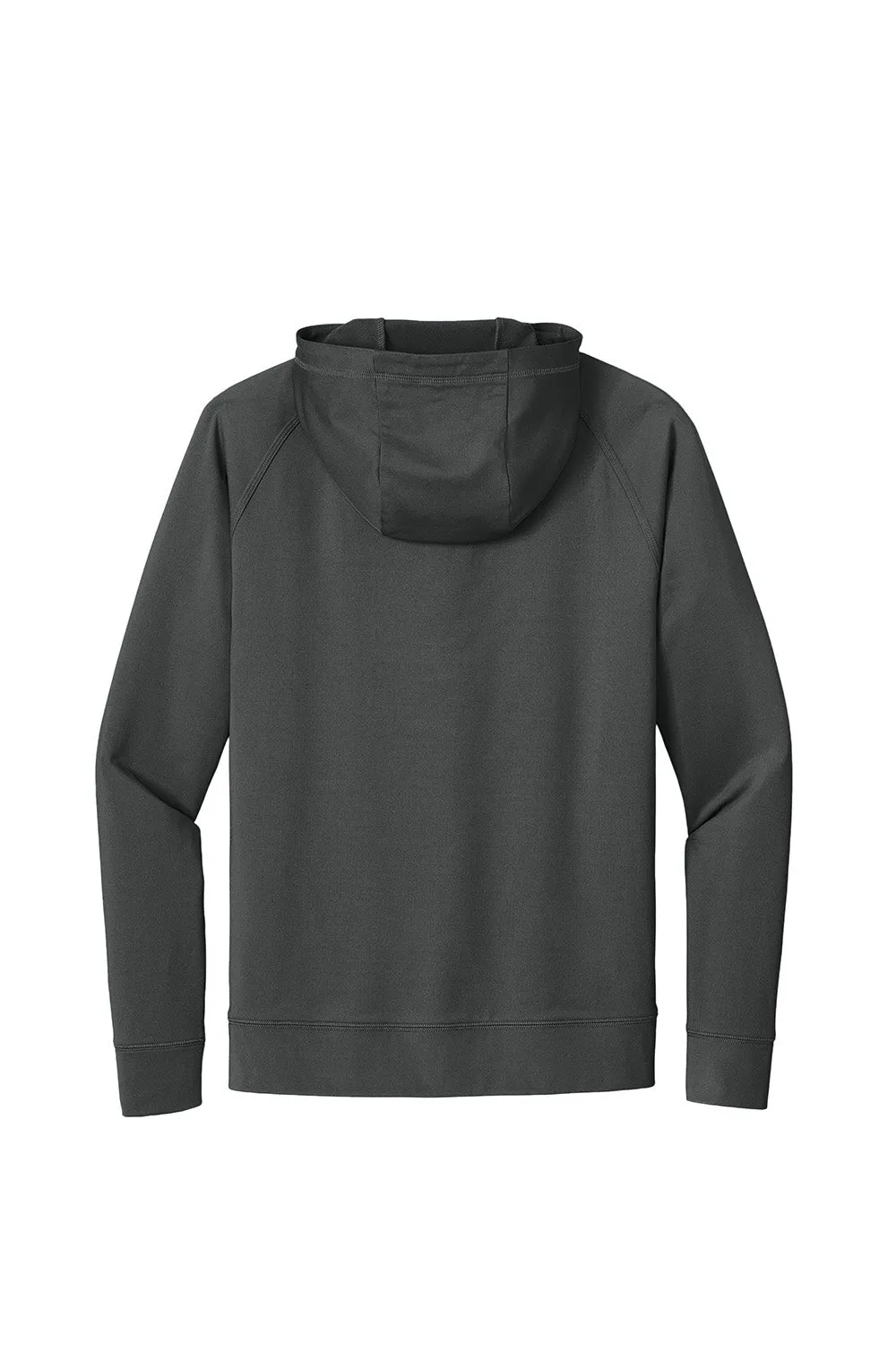 Sport-Tek Mens Sport-Wick Moisture Wicking 1/4 Zip Hooded Sweatshirt Hoodie w/ Pouch Pocket - Charcoal Grey