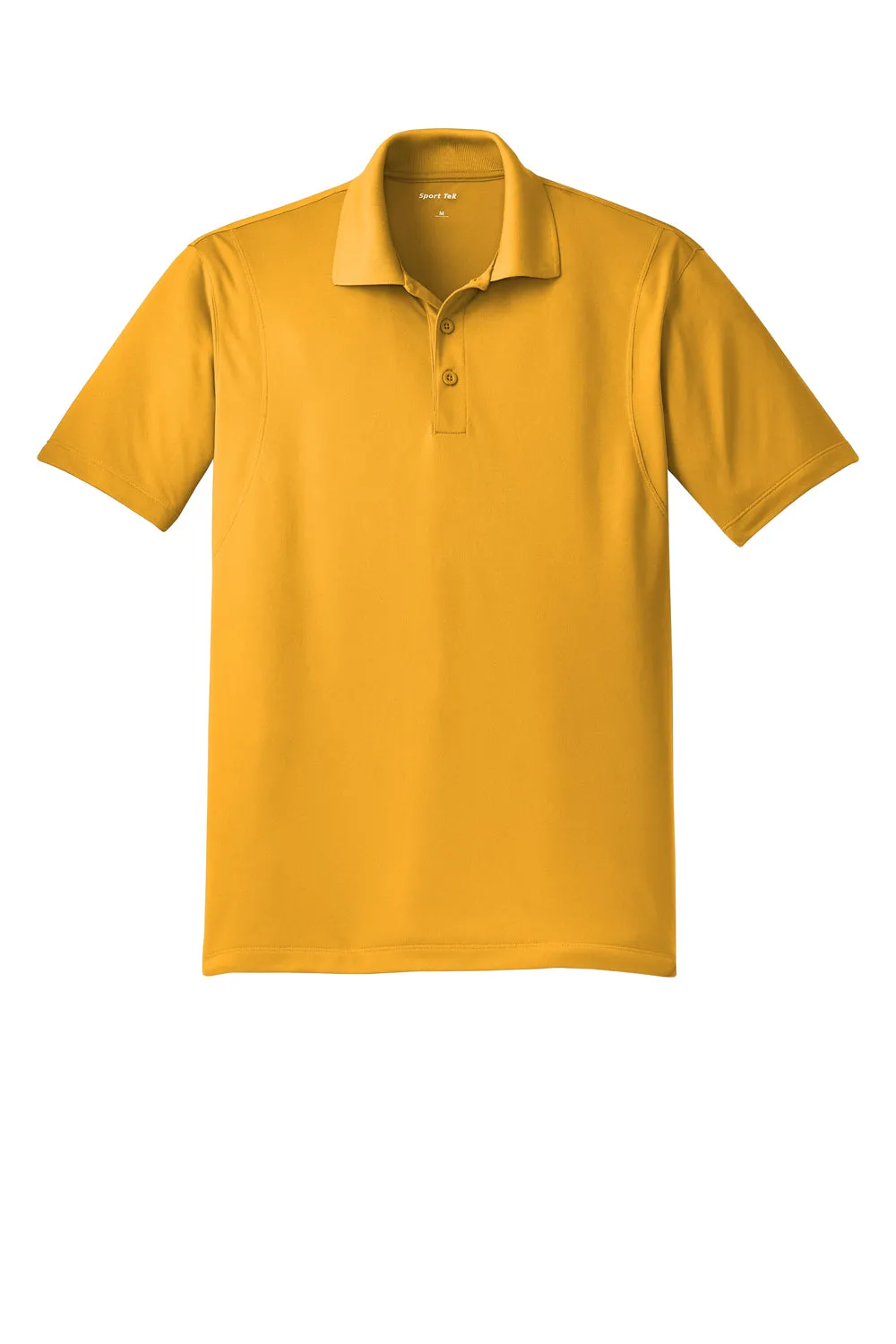Sport-Tek Mens Sport-Wick Moisture Wicking Short Sleeve Polo Shirt - Gold