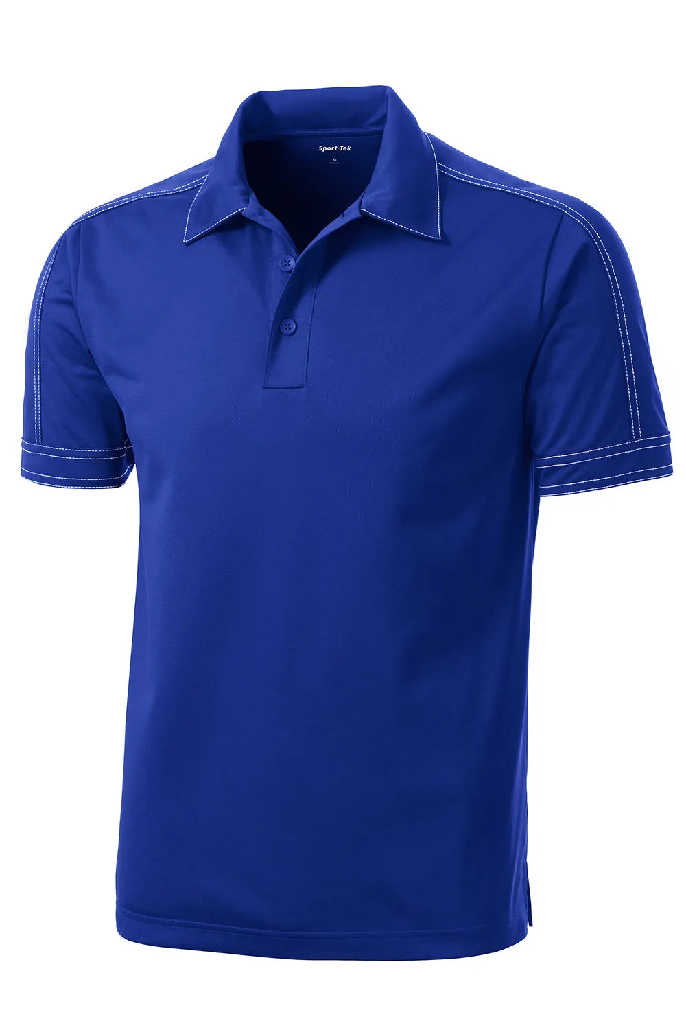 Sport-Tek Mens Sport-Wick Moisture Wicking Short Sleeve Polo Shirt - True Royal Blue - Closeout