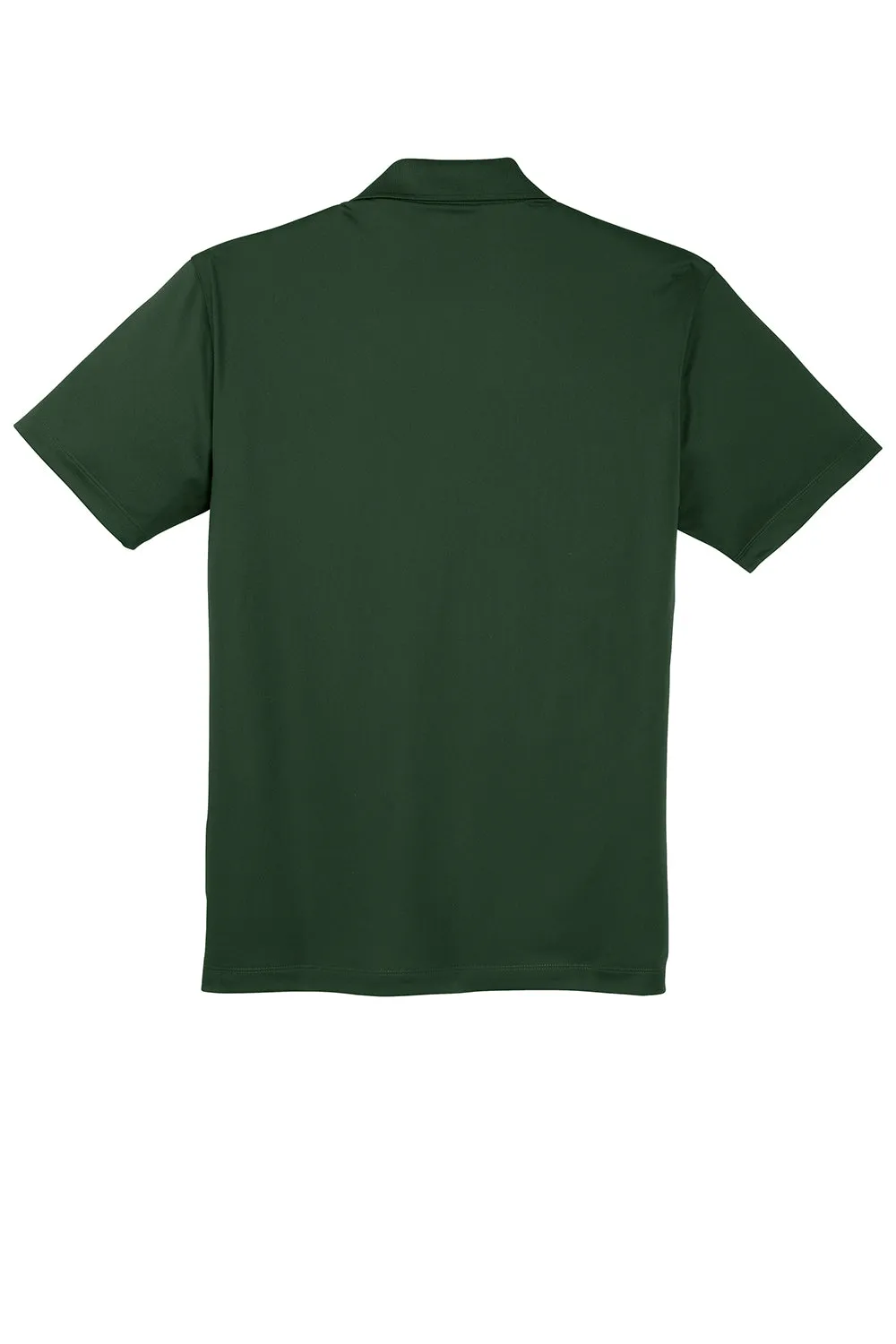 Sport-Tek Mens Sport-Wick Moisture Wicking Short Sleeve Polo Shirt w/ Pocket - Forest Green