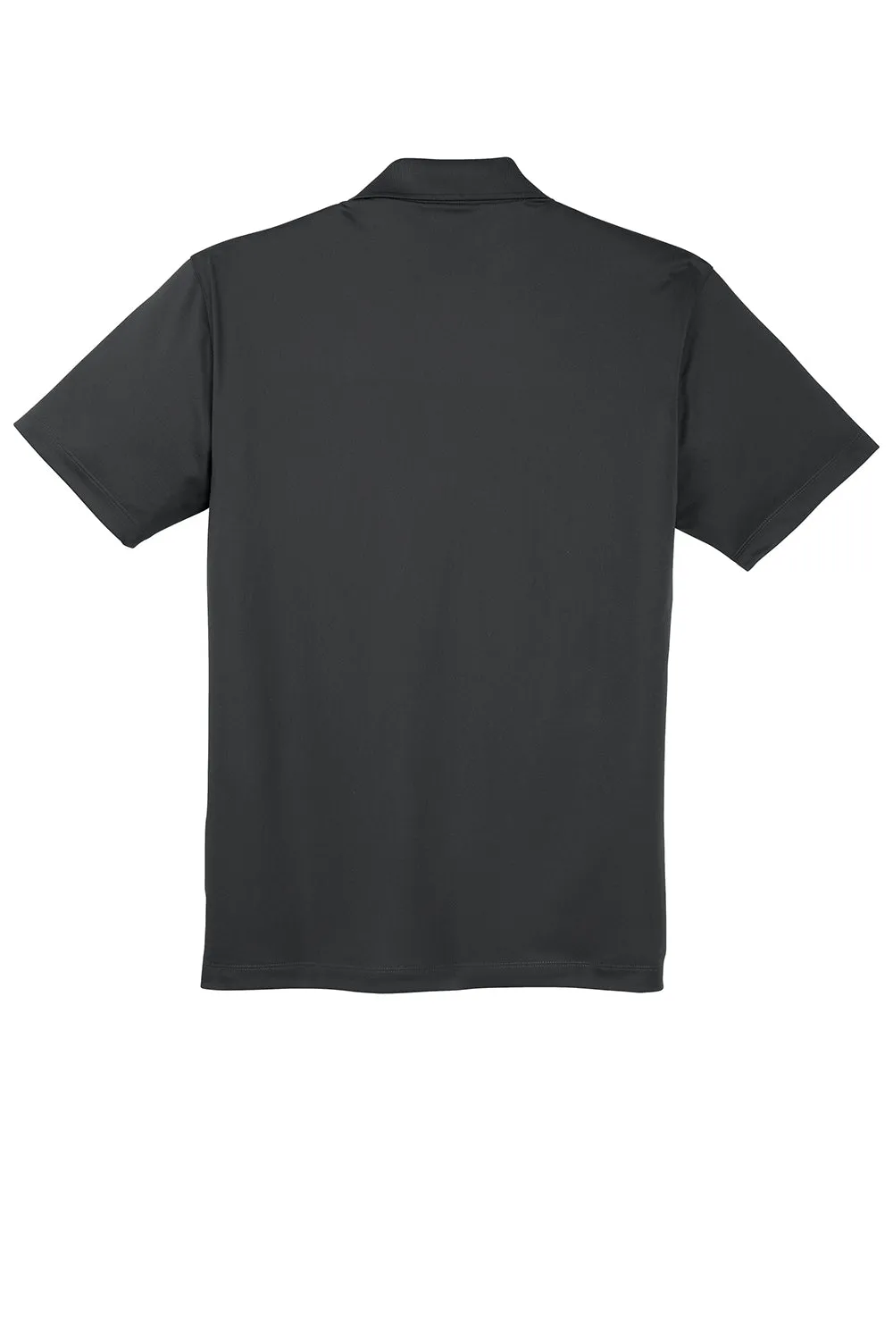 Sport-Tek Mens Sport-Wick Moisture Wicking Short Sleeve Polo Shirt w/ Pocket - Iron Grey