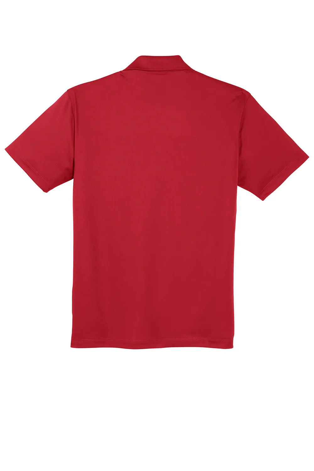 Sport-Tek Mens Sport-Wick Moisture Wicking Short Sleeve Polo Shirt w/ Pocket - True Red