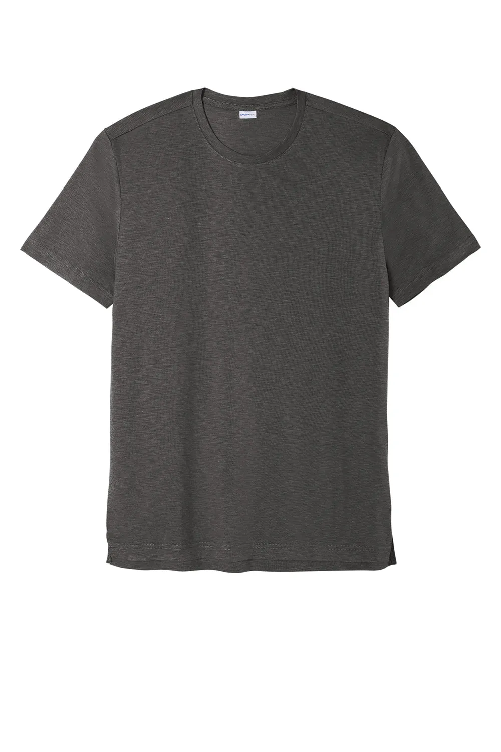 Sport-Tek Mens Strive Moisture Wicking Short Sleeve Crewneck T-Shirt - Graphite Grey
