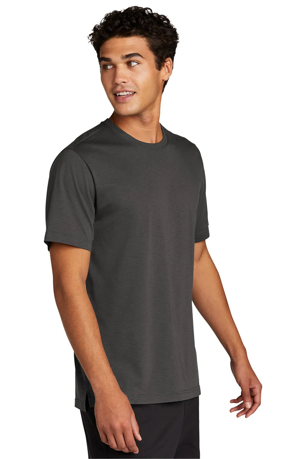 Sport-Tek Mens Strive Moisture Wicking Short Sleeve Crewneck T-Shirt - Graphite Grey