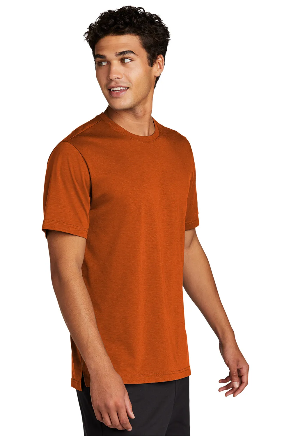 Sport-Tek Mens Strive Moisture Wicking Short Sleeve Crewneck T-Shirt - Texas Orange - Closeout