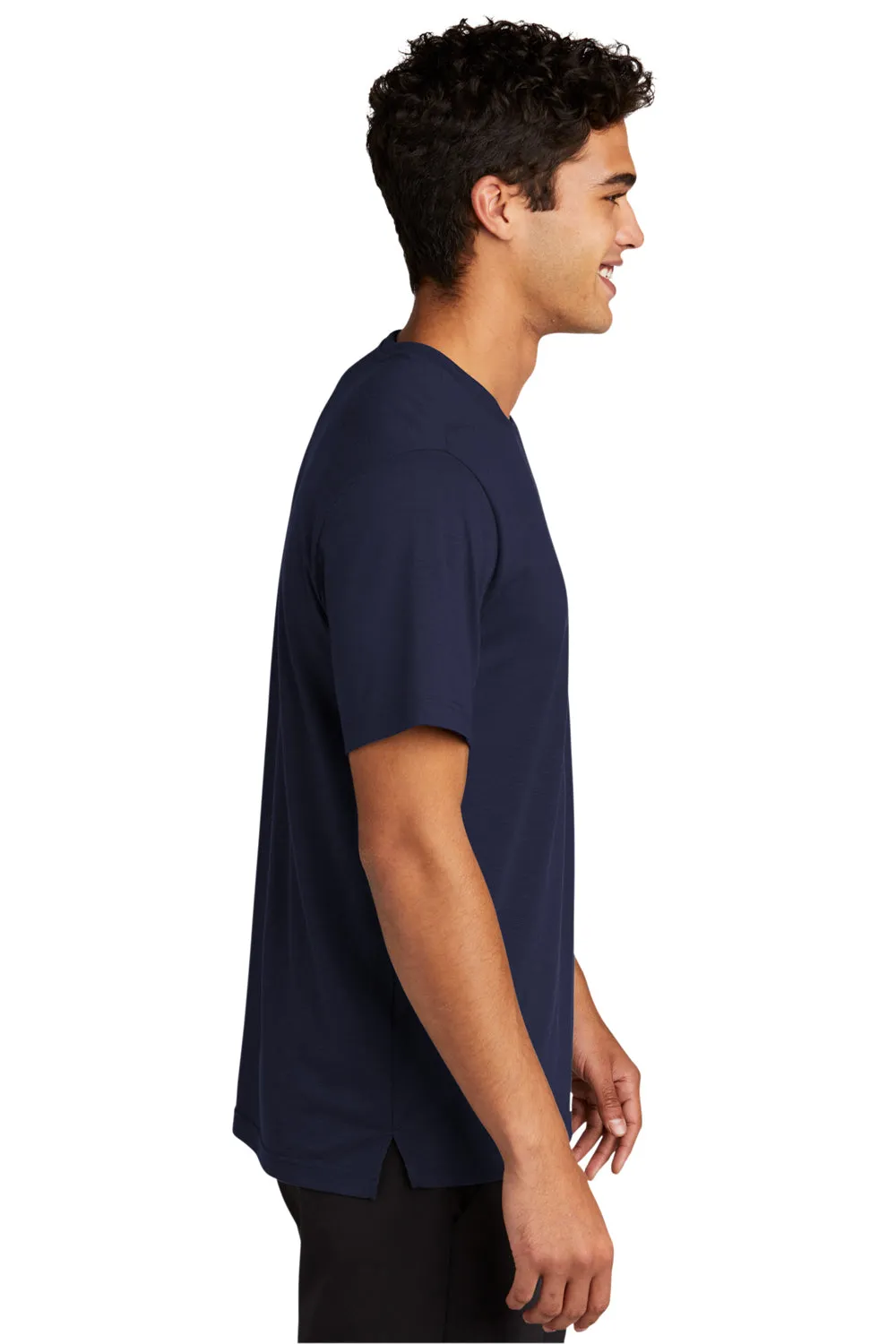 Sport-Tek Mens Strive Moisture Wicking Short Sleeve Crewneck T-Shirt - True Navy Blue