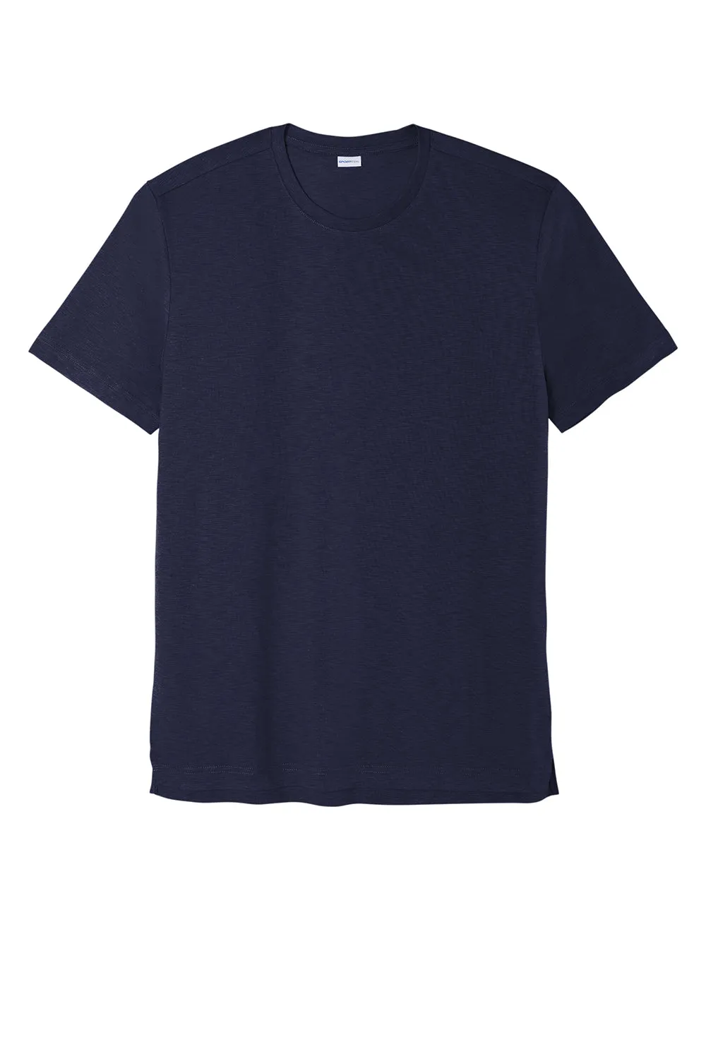 Sport-Tek Mens Strive Moisture Wicking Short Sleeve Crewneck T-Shirt - True Navy Blue