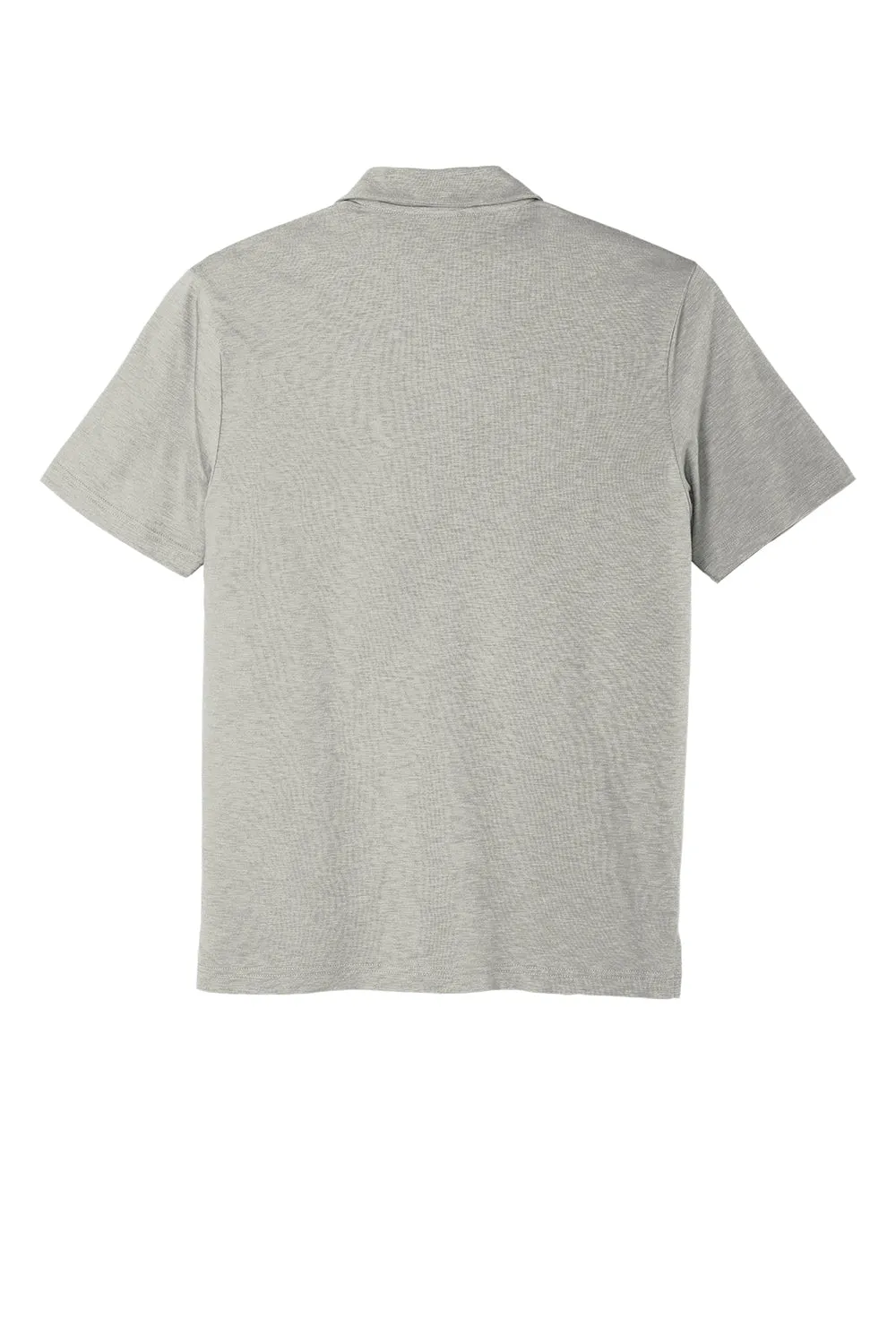 Sport-Tek Mens Strive Moisture Wicking Short Sleeve Polo Shirt - Silver Grey