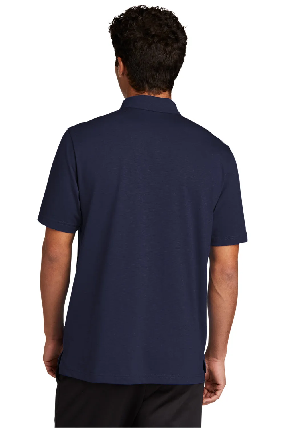 Sport-Tek Mens Strive Moisture Wicking Short Sleeve Polo Shirt - True Navy Blue