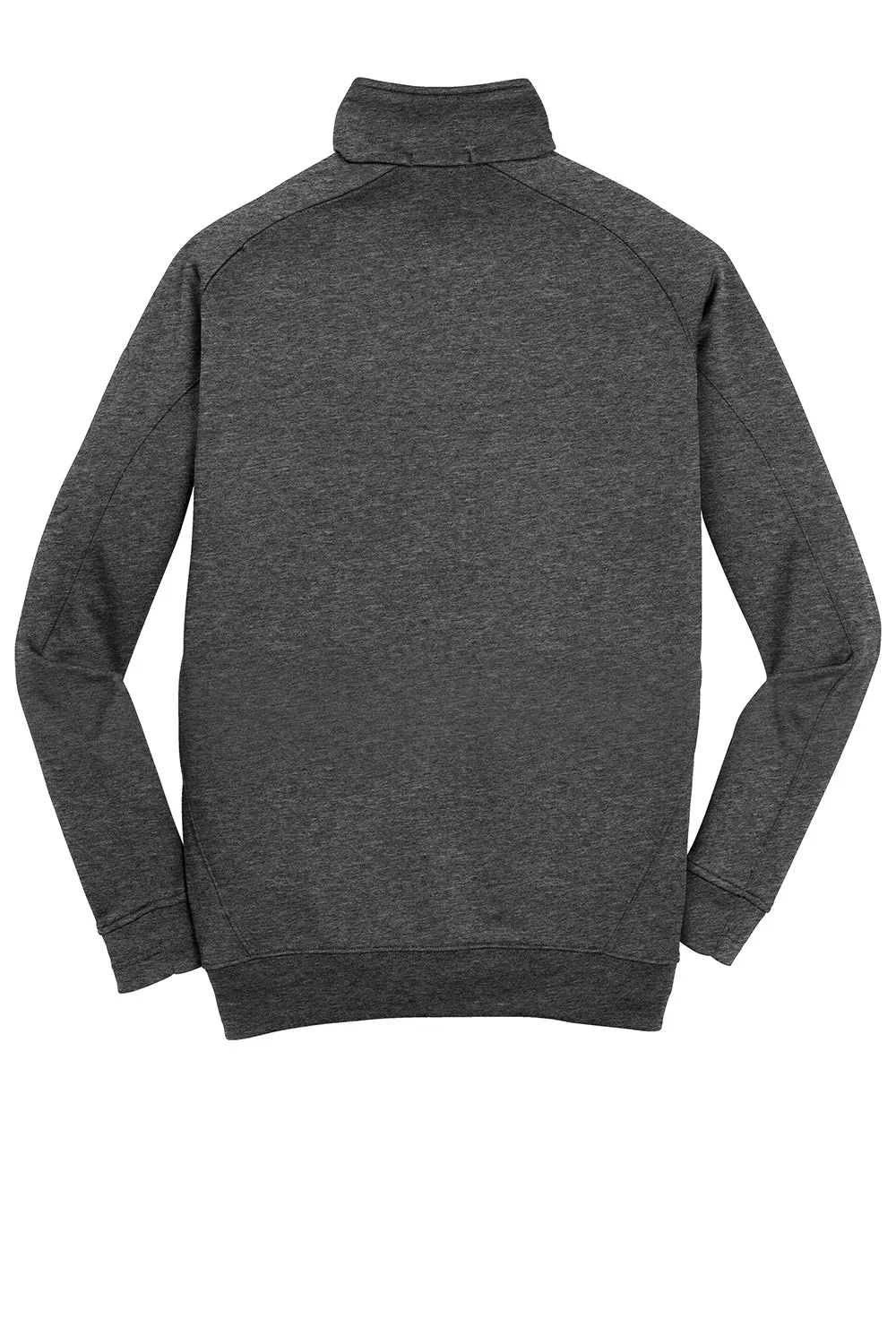 Sport-Tek Mens Tech Moisture Wicking Fleece 1/4 Zip Sweatshirt w/ Pocket - Heather Graphite Grey
