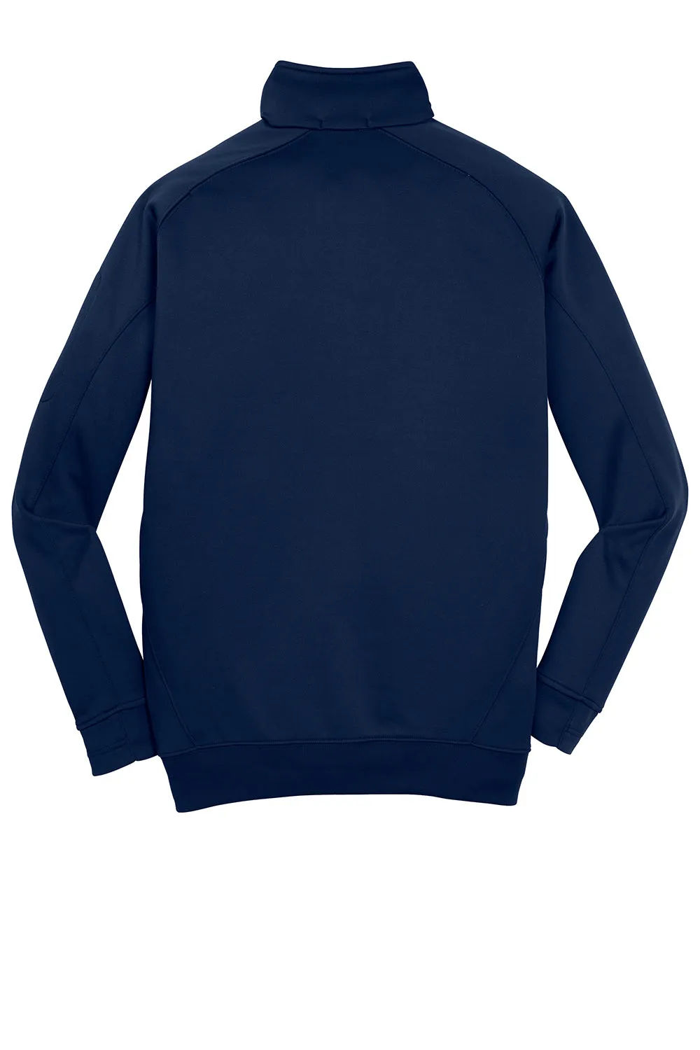 Sport-Tek Mens Tech Moisture Wicking Fleece 1/4 Zip Sweatshirt w/ Pocket - True Navy Blue