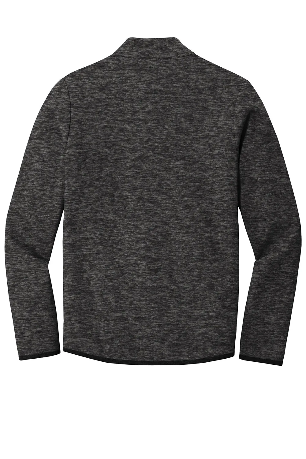 Sport-Tek Mens Triumph Fleece 1/4 Zip Sweatshirt w/ Pouch Pocket - Heather Black