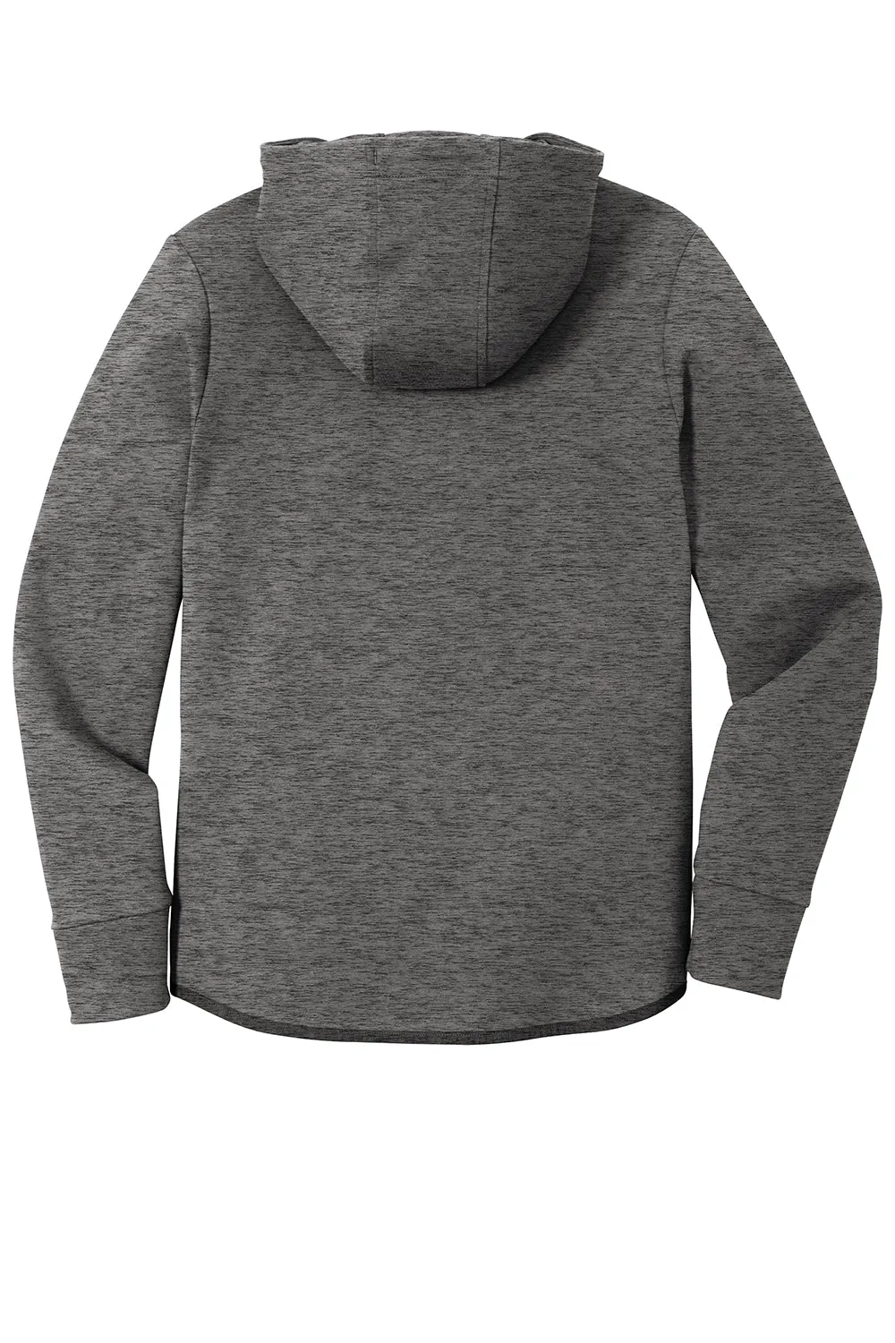 Sport-Tek Mens Triumph Fleece Hooded Sweatshirt Hoodie w/ Pouch Pocket - Heather Dark Grey