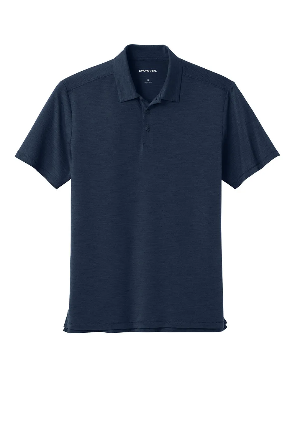 Sport-Tek Mens Versa Moisture Wicking Short Sleeve Polo Shirt - True Navy Blue