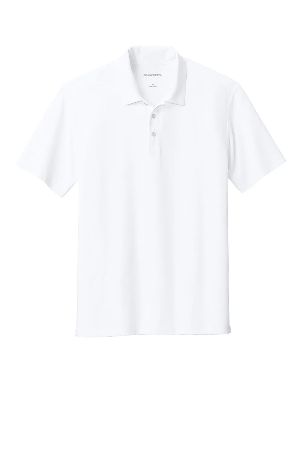 Sport-Tek Mens Versa Moisture Wicking Short Sleeve Polo Shirt - White