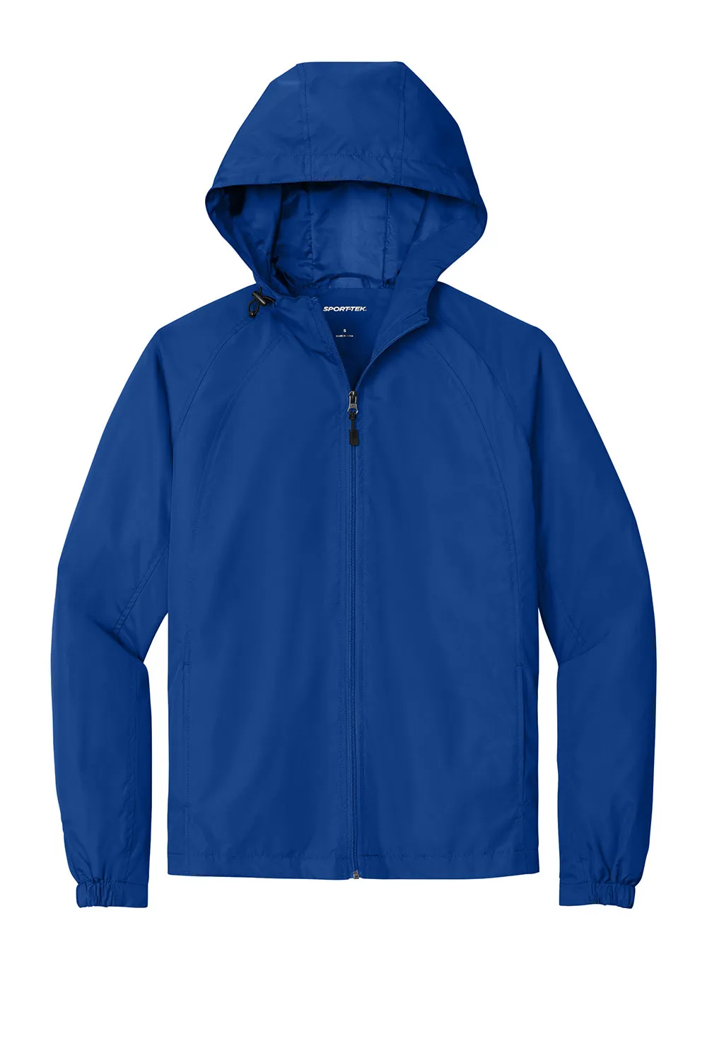 Sport-Tek Mens Water Resistant Full Zip Hooded Jacket - True Royal Blue