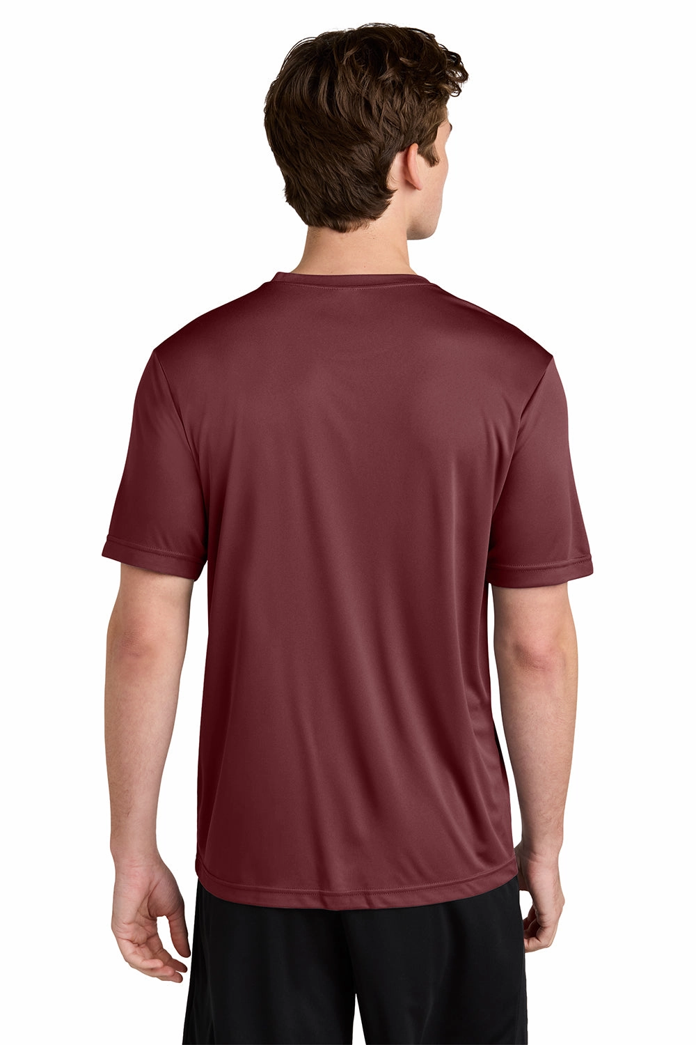 Sport-Tek Mens Competitor Moisture Wicking Short Sleeve Crewneck T-Shirt - Cardinal Red