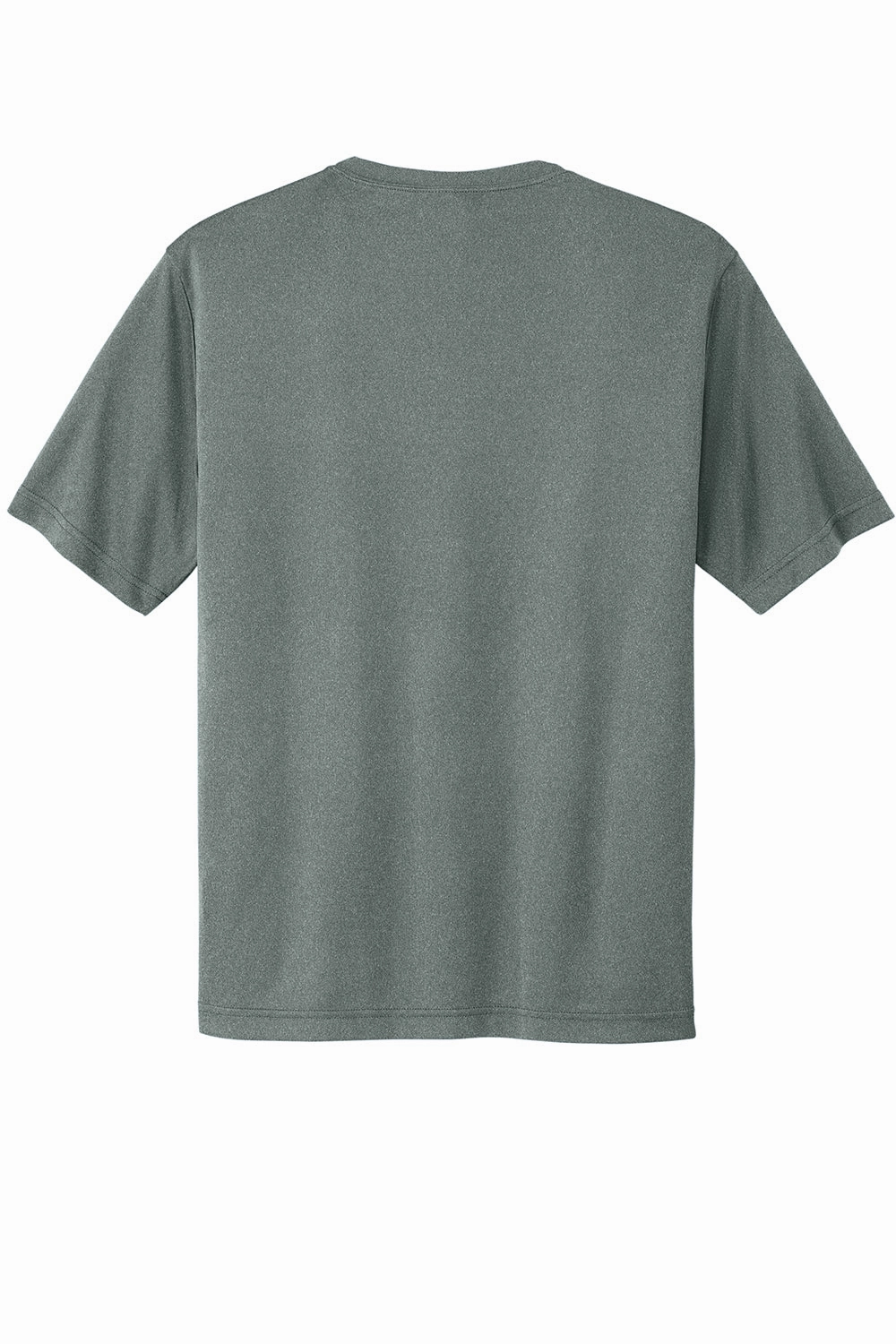 Sport-Tek Mens Competitor Moisture Wicking Short Sleeve Crewneck T-Shirt - Heather Concrete Grey