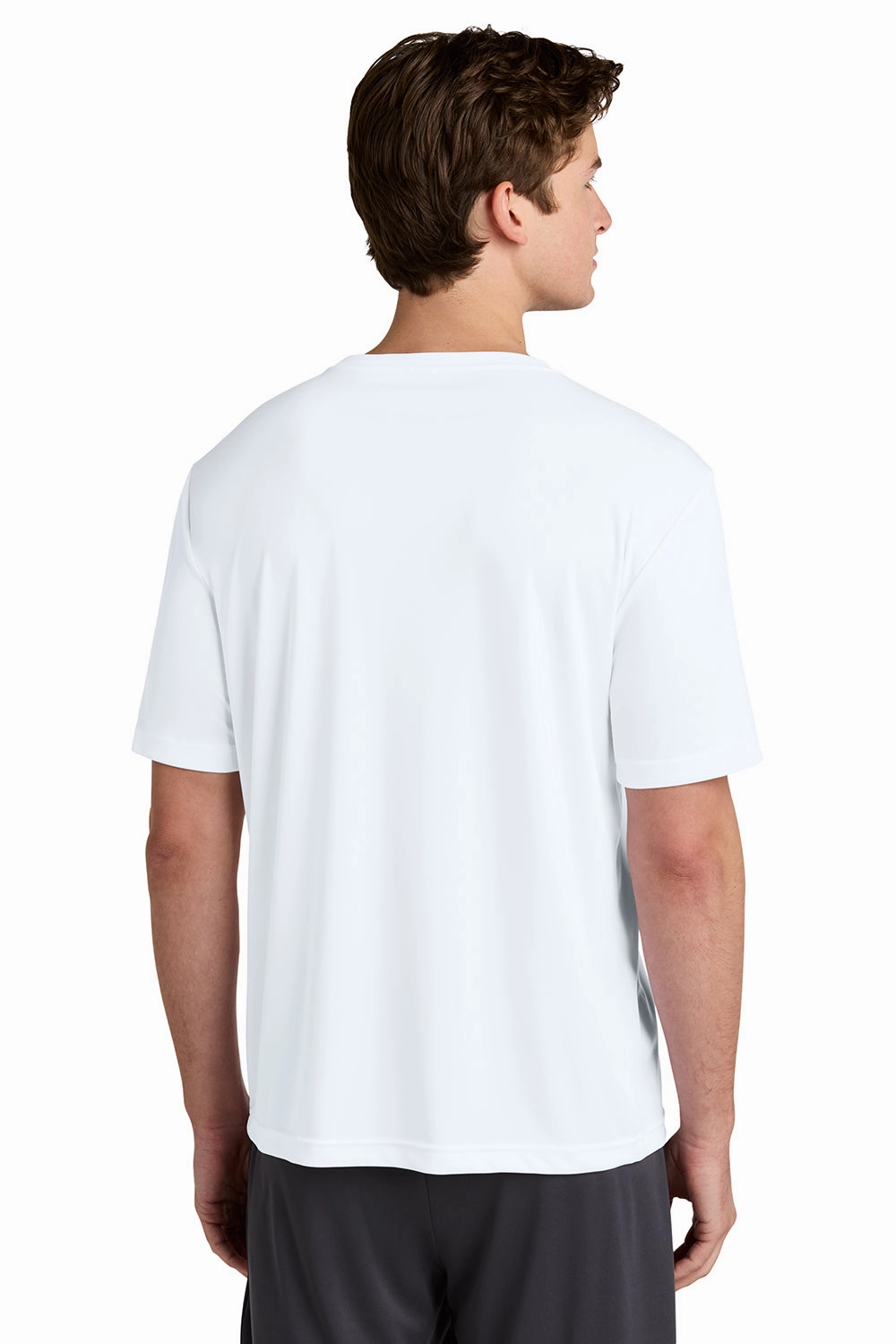 Sport-Tek Mens Competitor Moisture Wicking Short Sleeve Crewneck T-Shirt - White