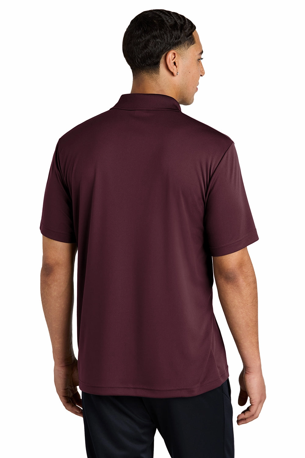 Sport-Tek Mens Competitor Moisture Wicking Short Sleeve Polo Shirt - Maroon