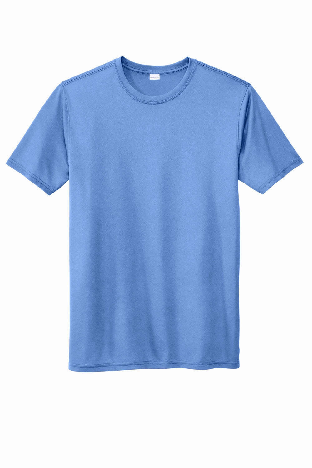 Sport-Tek Mens Echo Moisture Wicking Short Sleeve Crewneck T-Shirt - Carolina Blue