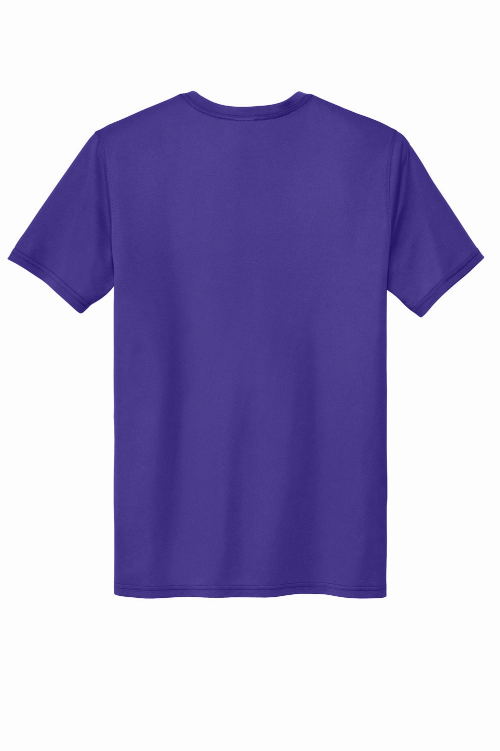 Sport-Tek Mens Echo Moisture Wicking Short Sleeve Crewneck T-Shirt - Purple