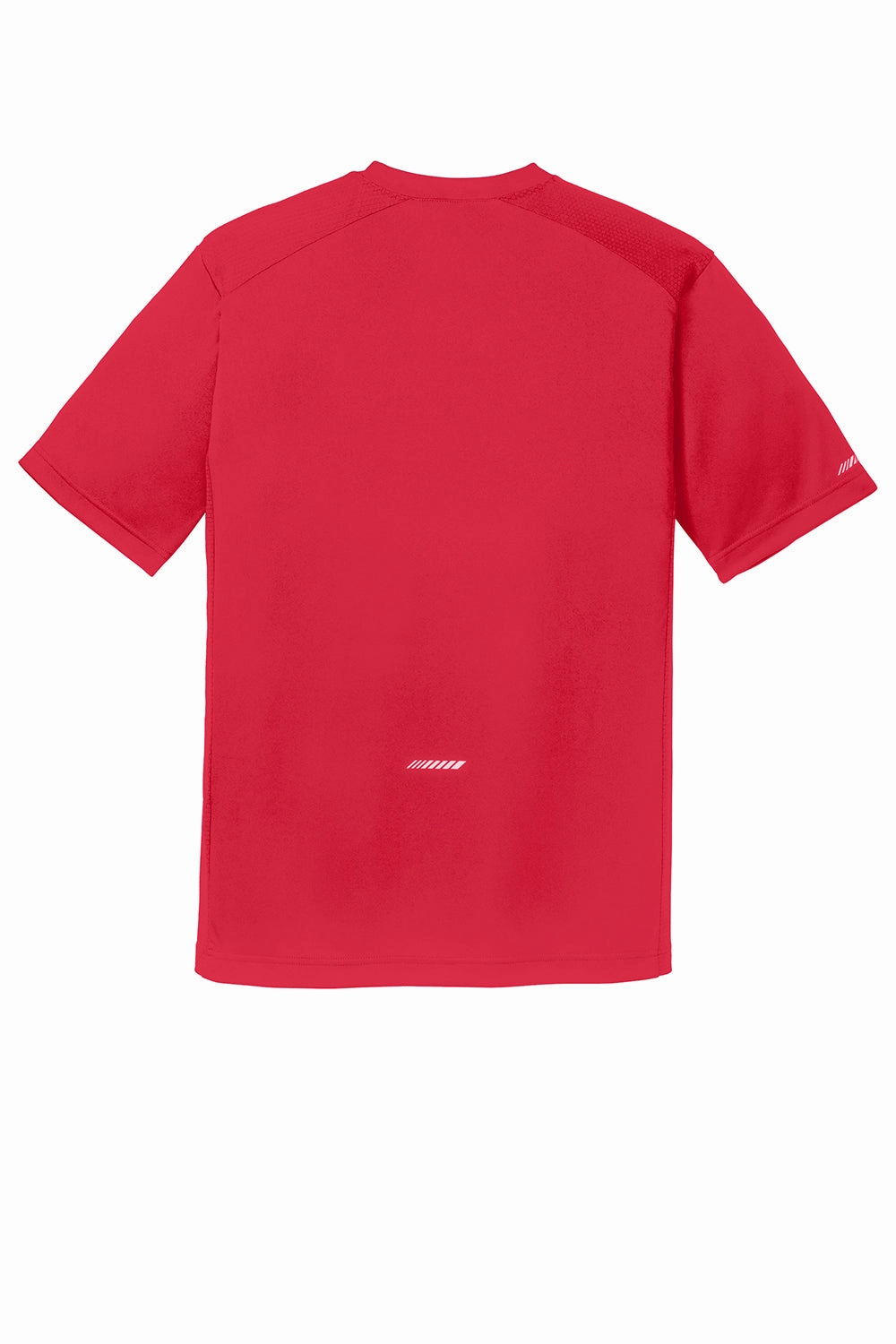 Sport-Tek Mens Elevate Moisture Wicking Short Sleeve Crewneck T-Shirt - True Red