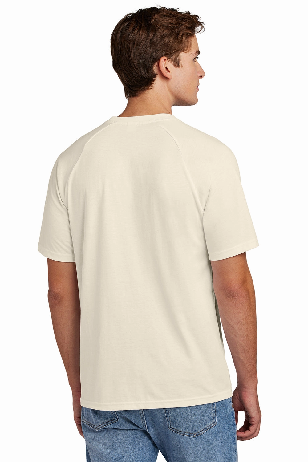 Sport-Tek Mens Halftime Raglan Short Sleeve Crewneck T-Shirt - Ecru