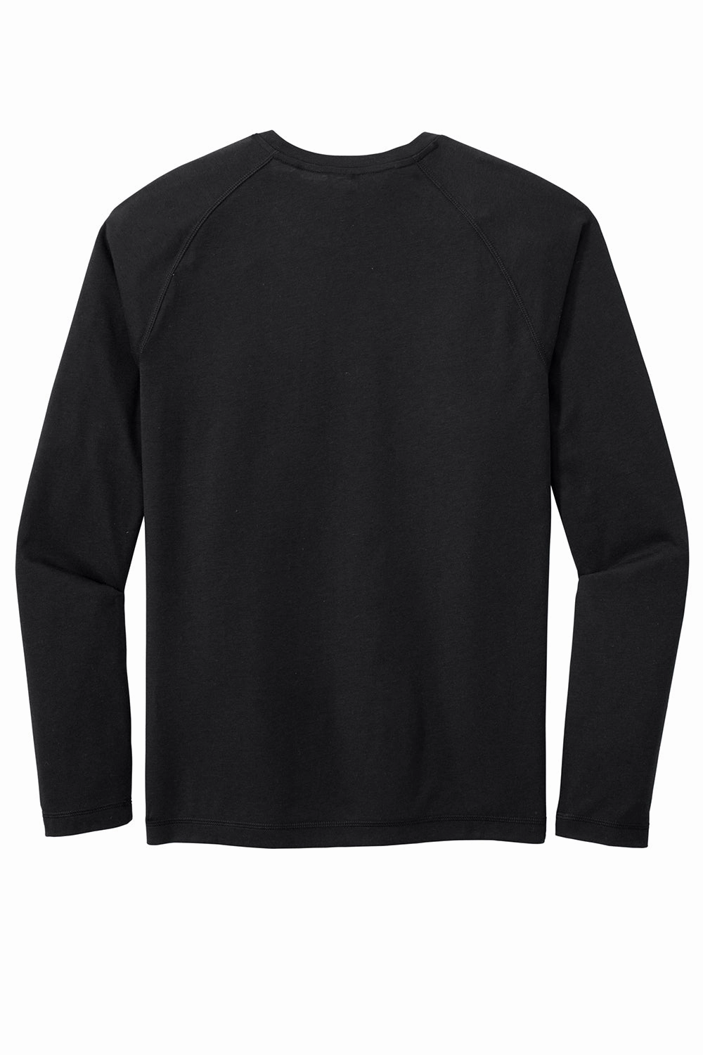 Sport-Tek Mens Moisture Wicking Long Sleeve Crewneck T-Shirt - Black