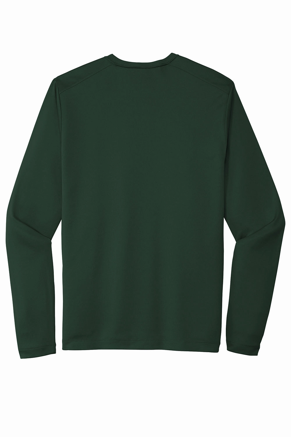 Sport-Tek Mens Moisture Wicking Long Sleeve Crewneck T-Shirt - Forest Green