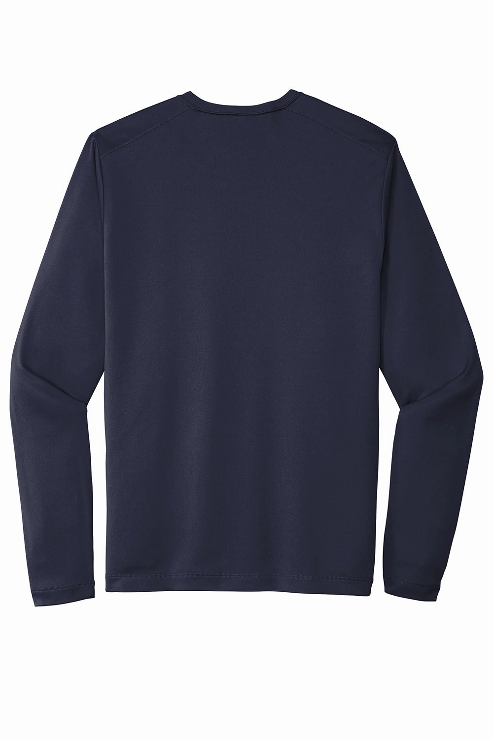 Sport-Tek Mens Moisture Wicking Long Sleeve Crewneck T-Shirt - True Navy Blue