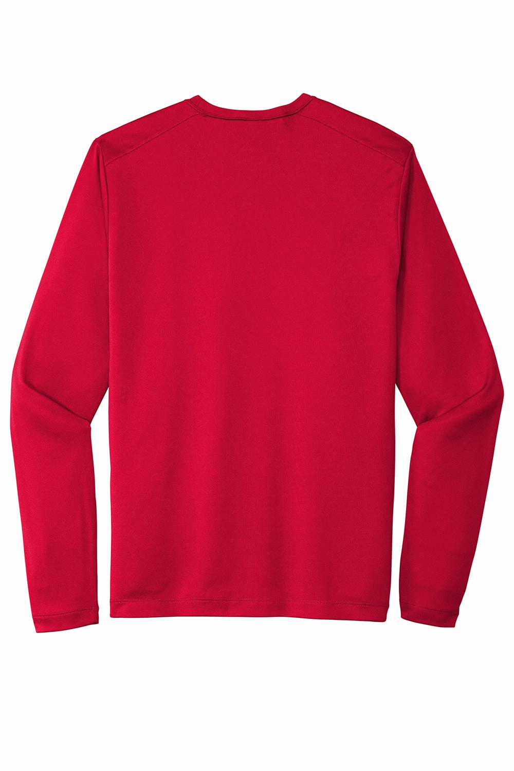 Sport-Tek Mens Moisture Wicking Long Sleeve Crewneck T-Shirt - True Red