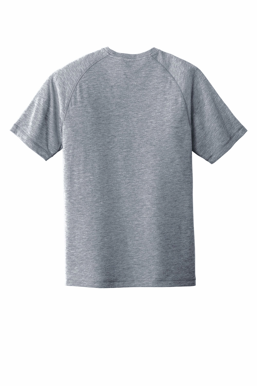Sport-Tek Mens Moisture Wicking Short Sleeve Crewneck T-Shirt - Heather True Navy Blue