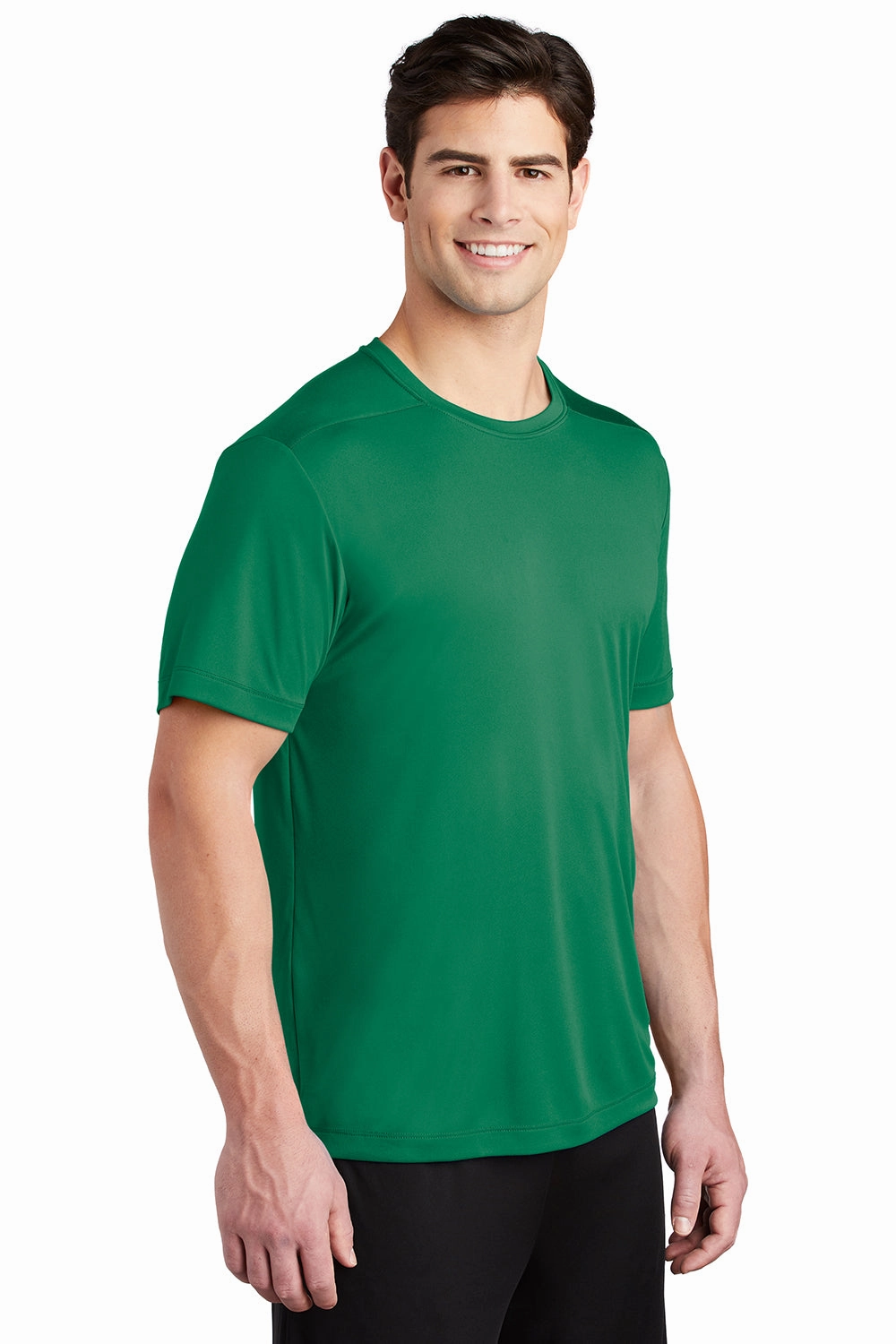 Sport-Tek Mens Moisture Wicking Short Sleeve Crewneck T-Shirt - Kelly Green