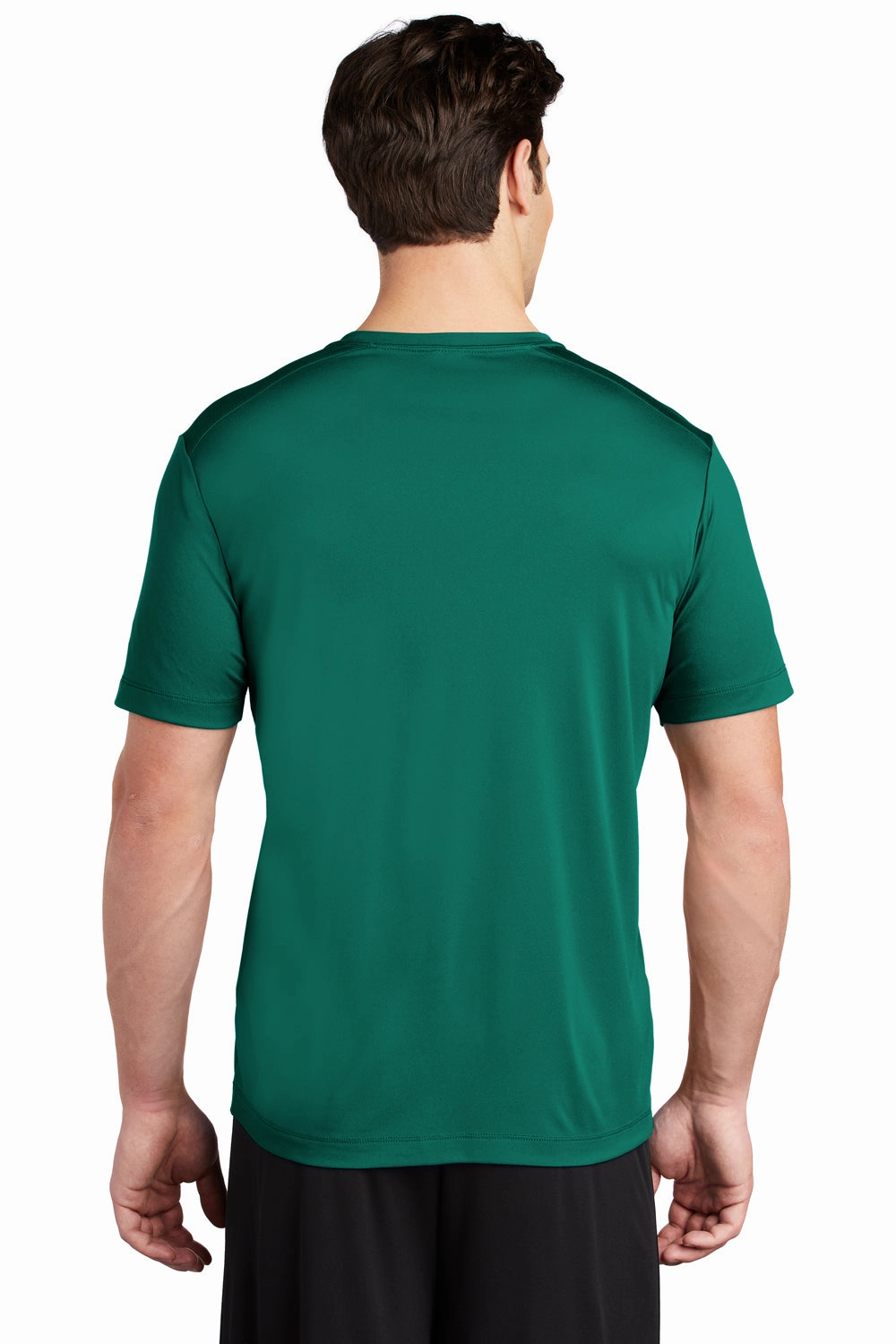 Sport-Tek Mens Moisture Wicking Short Sleeve Crewneck T-Shirt - Marine Green - Closeout