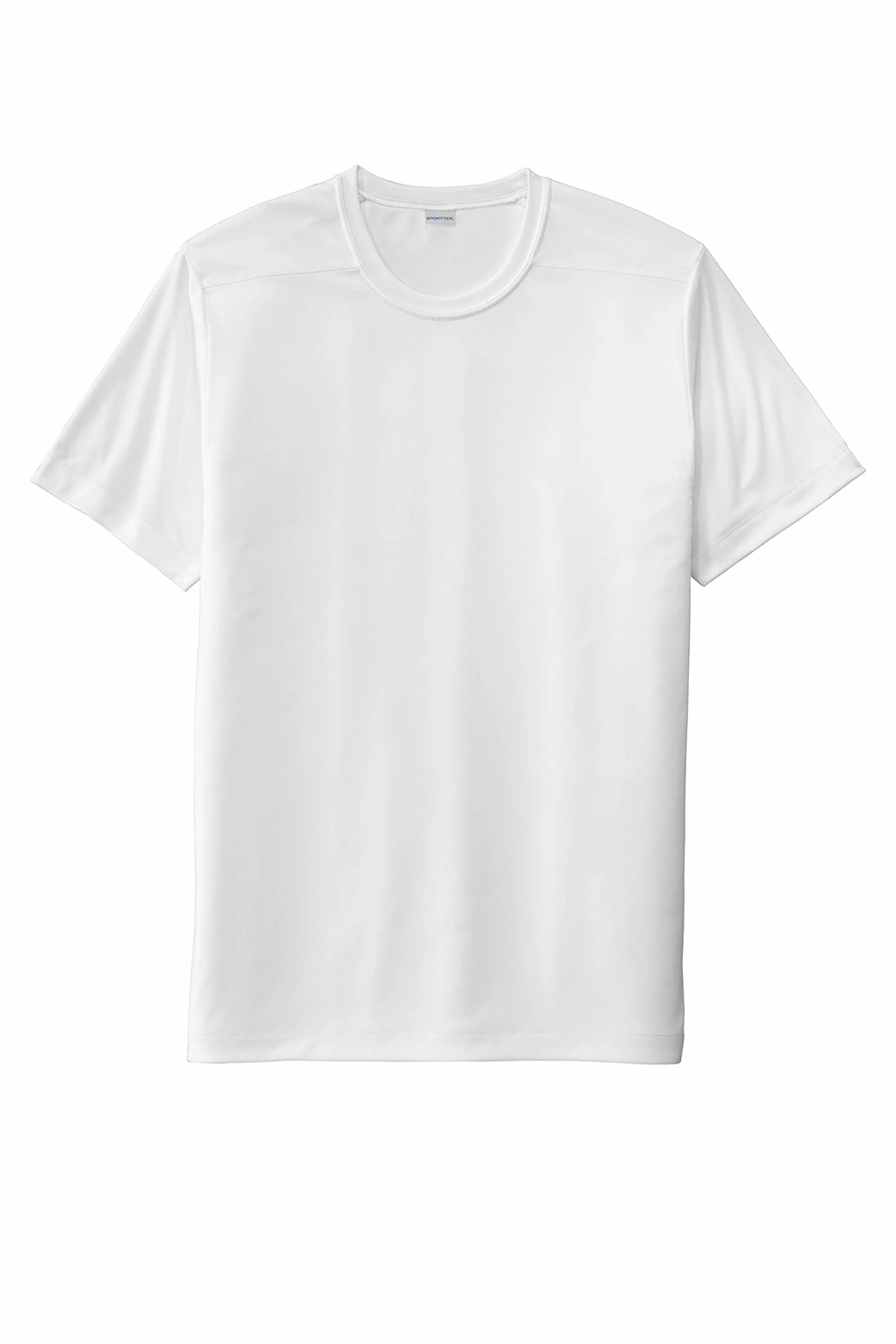 Sport-Tek Mens Moisture Wicking Short Sleeve Crewneck T-Shirt - White