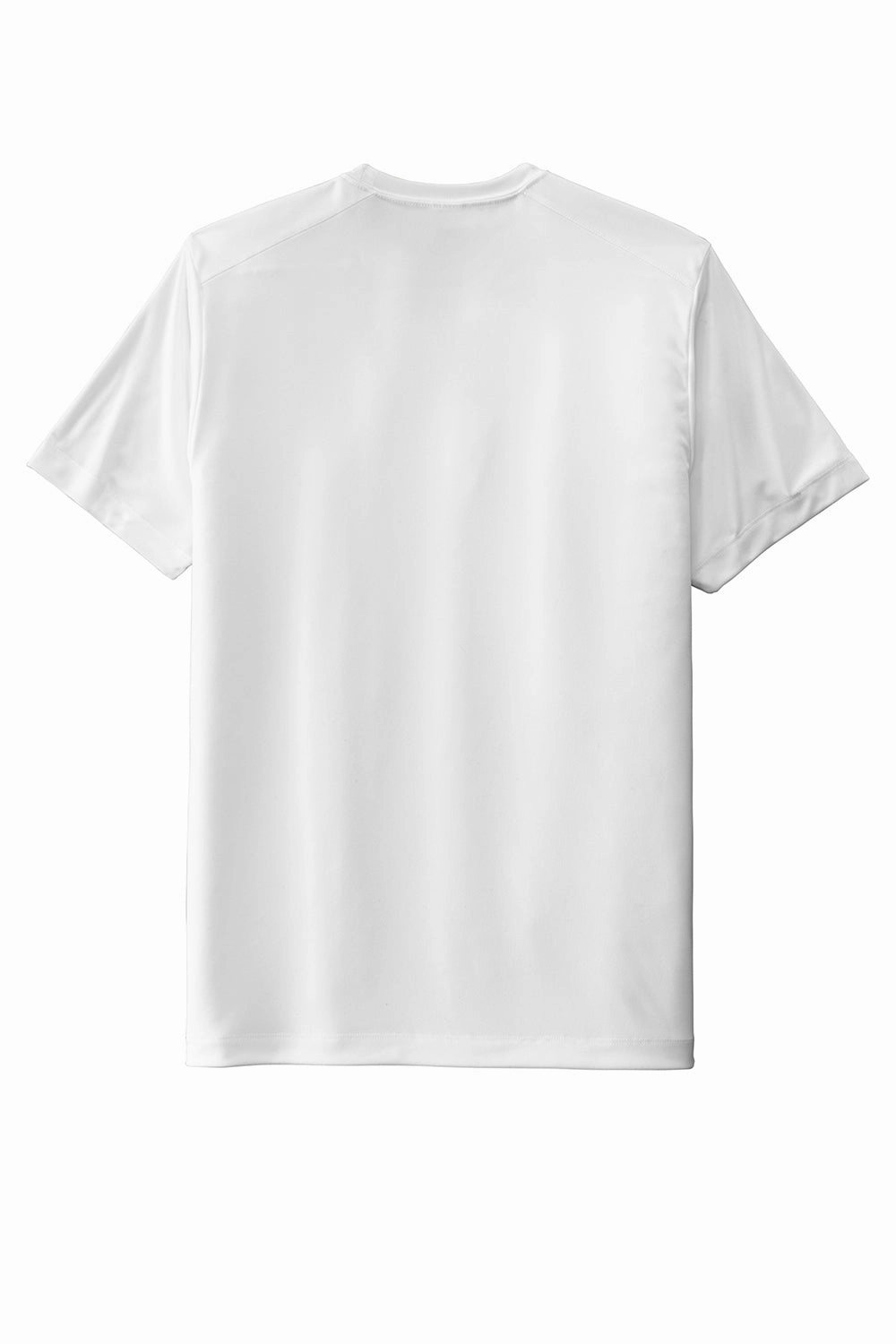 Sport-Tek Mens Moisture Wicking Short Sleeve Crewneck T-Shirt - White