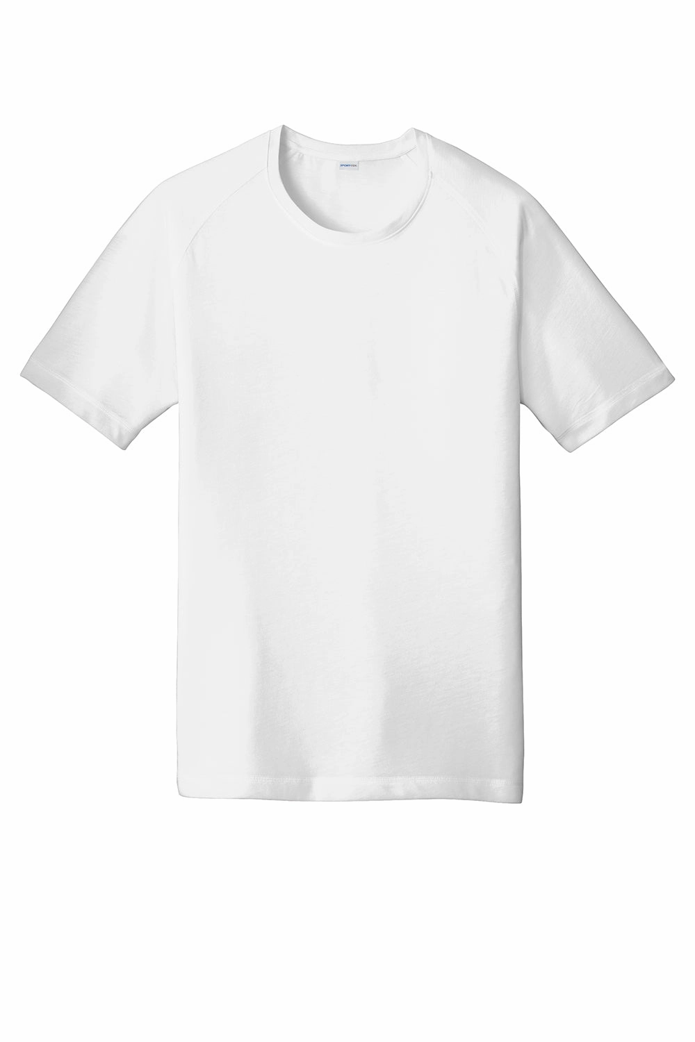 Sport-Tek Mens Moisture Wicking Short Sleeve Crewneck T-Shirt - White